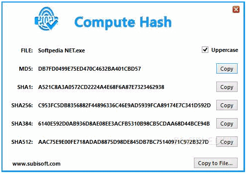 ComputeHash 正式免安装版[哈希值计算工具]