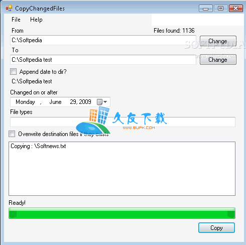 Copy Changed Files 英文版[文件拷贝工具]