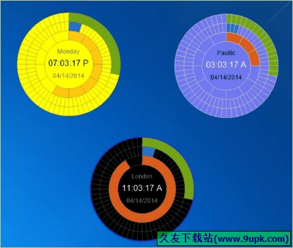 Eusing Clock 免安装版[漂亮桌面时钟软件]