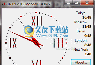 iClock下载免安装[桌面世界时钟]