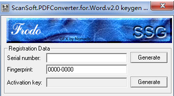 ScanSoft PDF Converter注册机