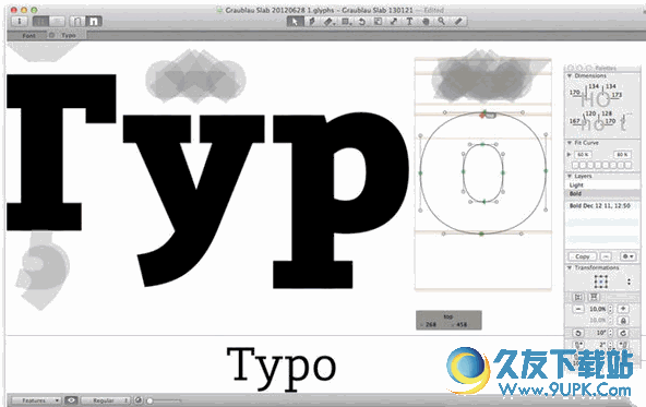 Glyphs for mac V 免费特别版[字体修改设计软件]