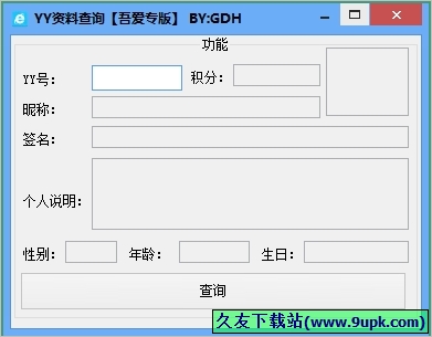 吾爱YY资料查询软件 免安装版[YY资料查询工具]