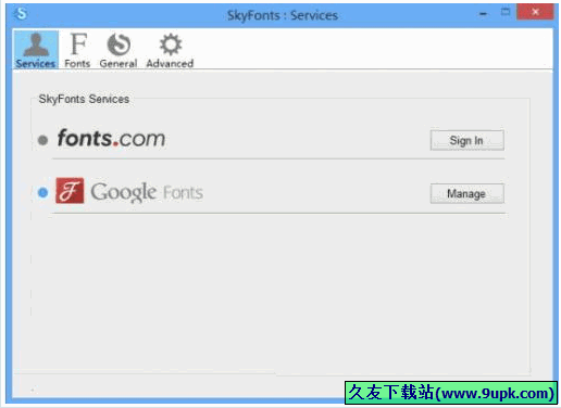 SkyFonts 免安装版[谷歌字体同步工具]