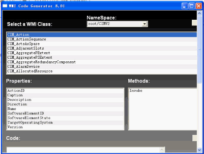 WMI Code GeneratorZ 免安装版[代码生成器]