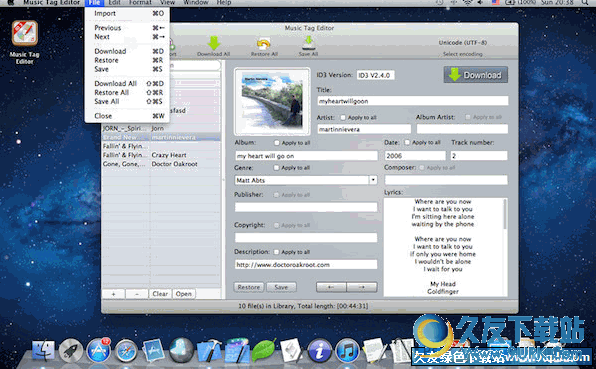 Music Tag Editor for mac v [tag标签编辑工具]