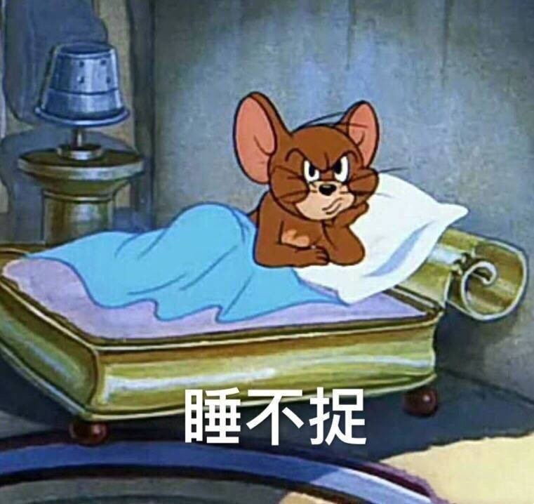 猫和老鼠睡不捉qq表情包