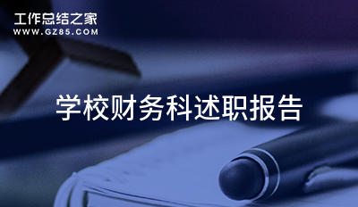 学校财务科述职报告系列