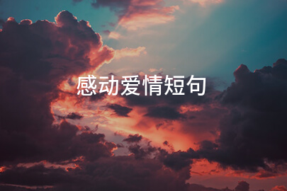 感动爱情短句