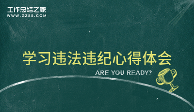 学习违法违纪心得体会汇编15篇