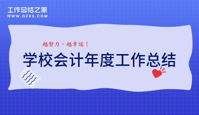 学校会计年度工作总结推荐