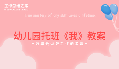 幼儿园托班《我》教案