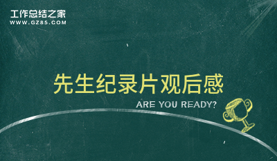 2025先生纪录片观后感13篇