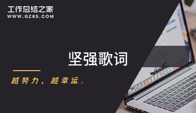 坚强歌词优质