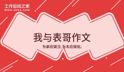 我与表哥作文
