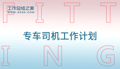 专车司机工作计划十四篇
