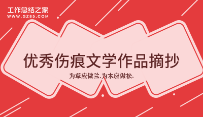 优秀伤痕文学作品摘抄