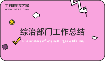 综治部门工作总结